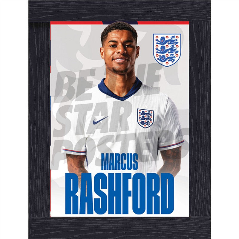 England Rashford 24/25 Home Headshot Poster
