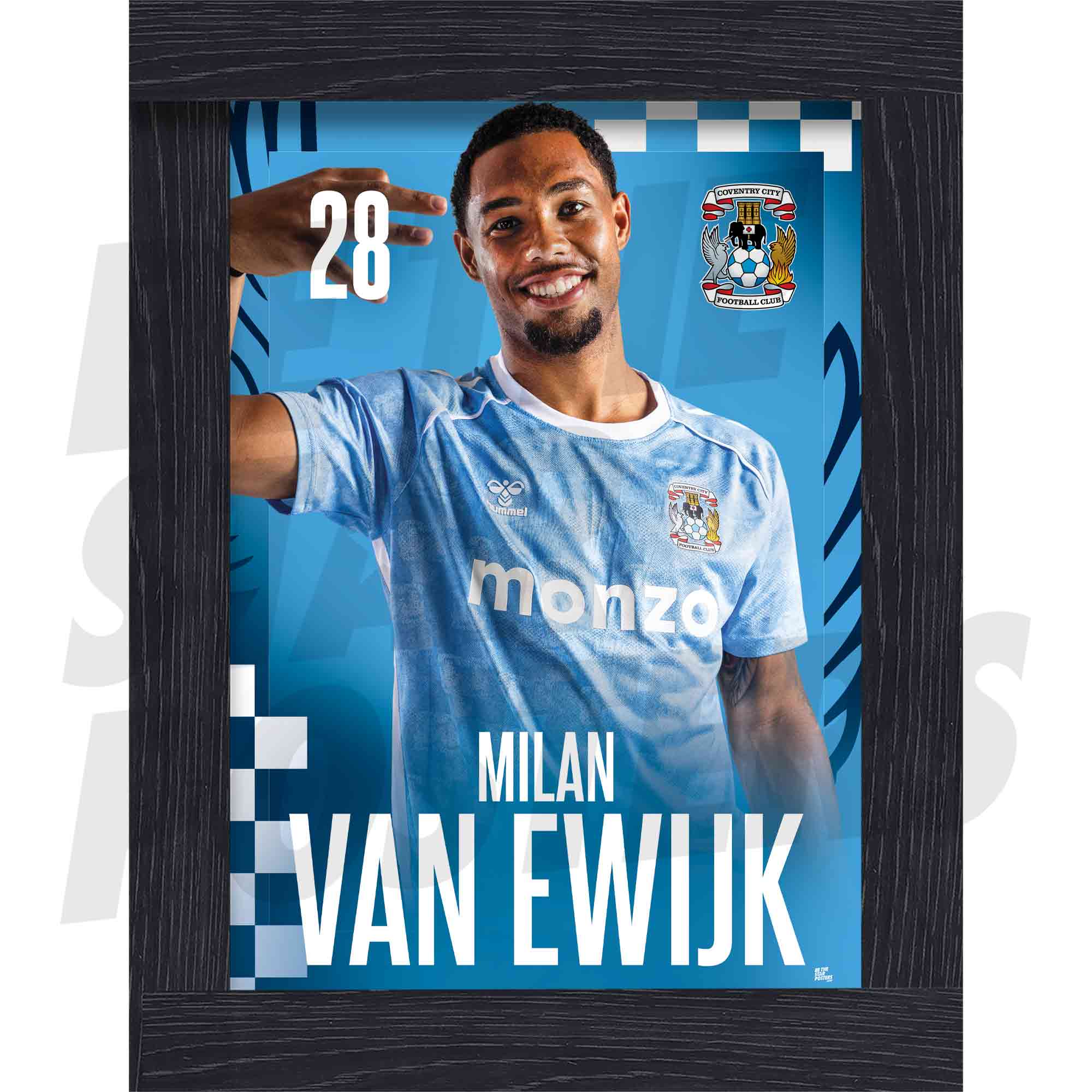 Coventry City FC Milan Van Ewijk 25/26 Headshot Poster