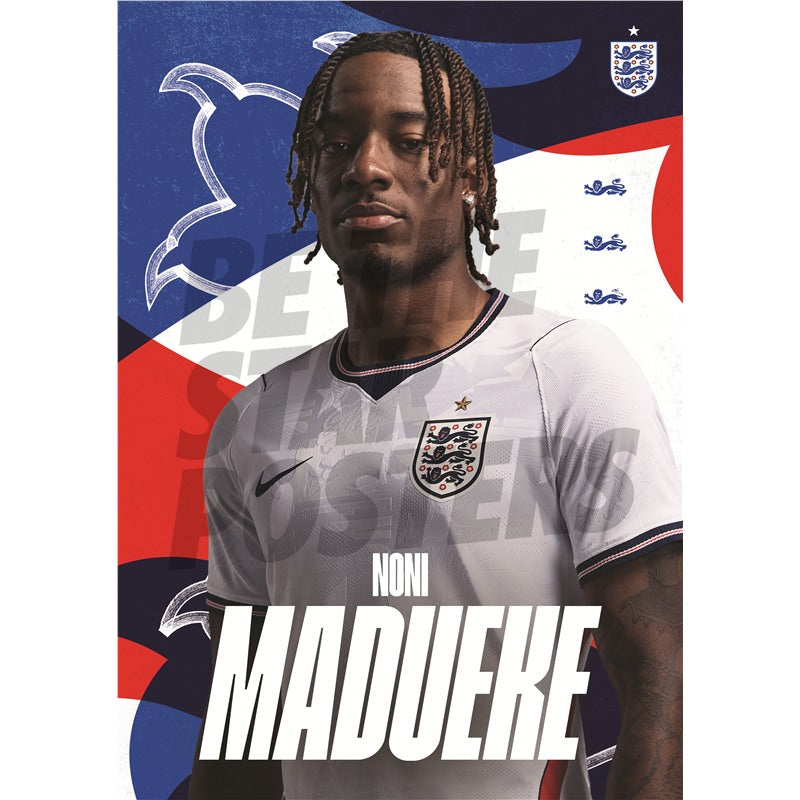 Noni Madueke England 26/27 Home Headshot Poster