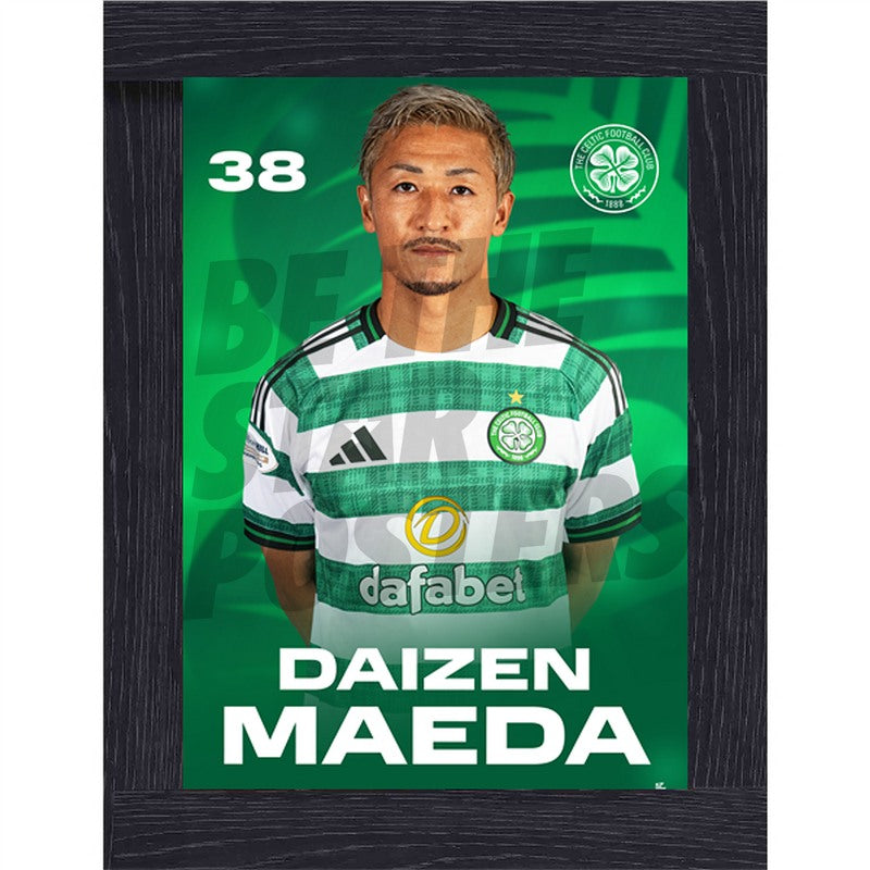 Celtic FC Daizen Maeda 25/26 Headshot Poster