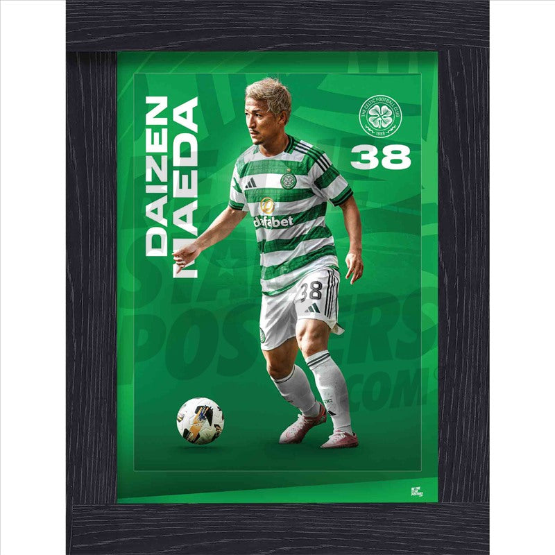 Celtic FC Daizen Maeda 25/26 Action Poster