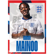 England Mainoo 24/25 Home Headshot Poster