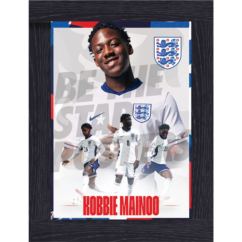 England Mainoo 24/25 Action Poster
