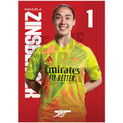 Arsenal FC Zinsberger 24/25 Headshot Poster
