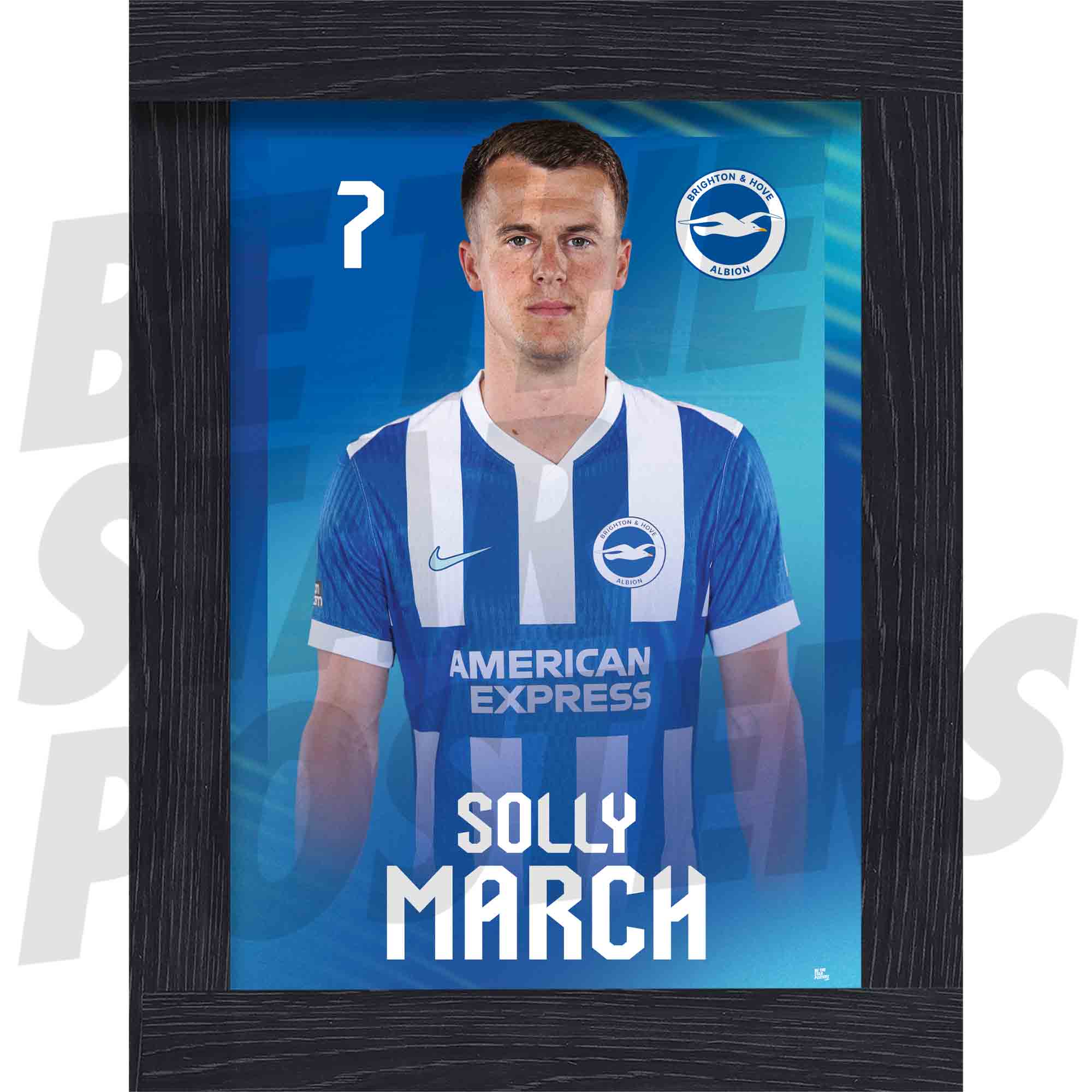 Brighton & Hove Albion FC Solly March 25/26 Headshot Poster