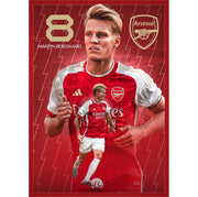 Arsenal FC Odegaard 23/24 Action Poster