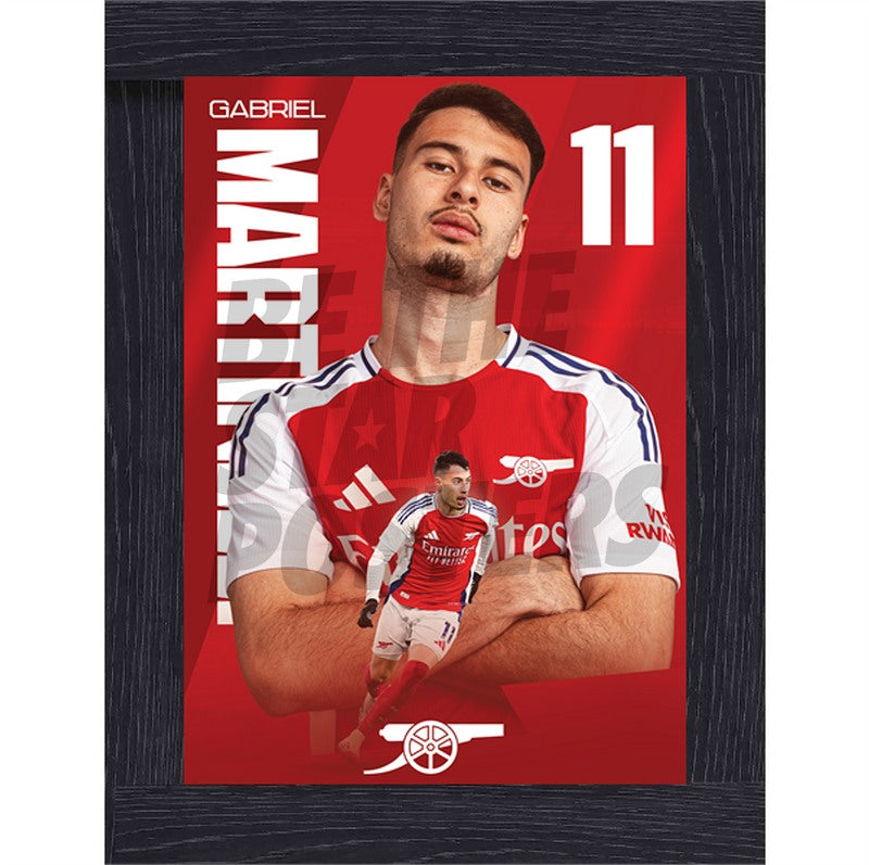 Arsenal FC Martinelli 24/25 Action Poster
