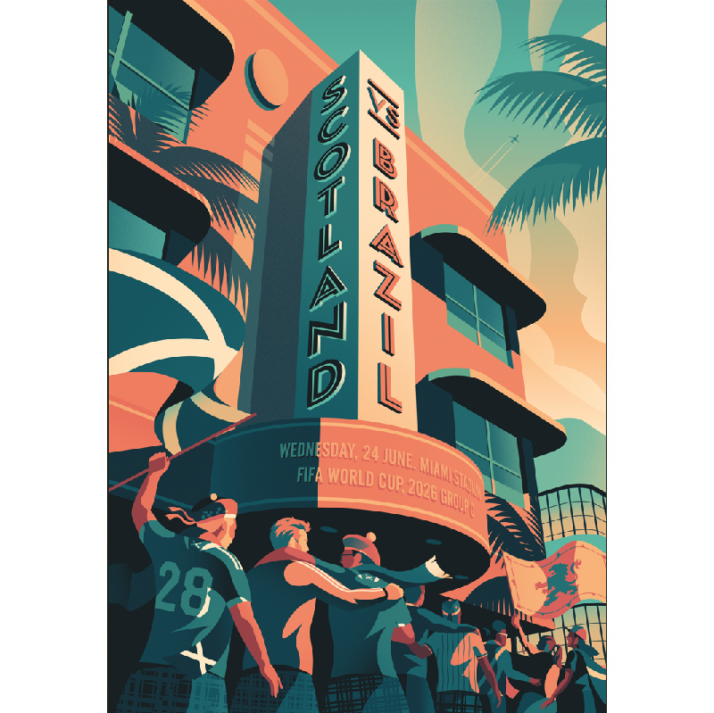 Scotland v Brazil Matchday Print | World Cup 2026 Series