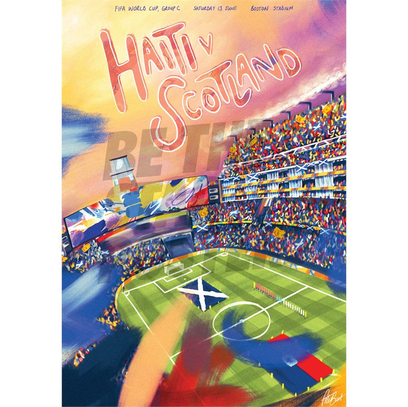 Scotland v Haiti Matchday Print | World Cup 2026 Series