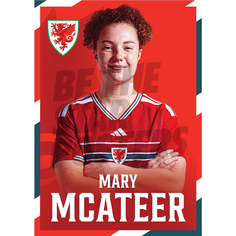 Wales Women Mary McAteer 2026 Headshot Poster