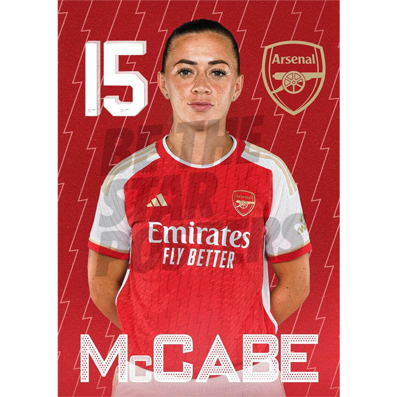 Arsenal Women FC McCabe 23/24 Headshot Poster