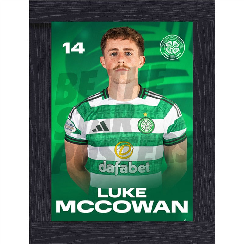 Celtic FC Luke McCowan 25/26 Headshot Poster