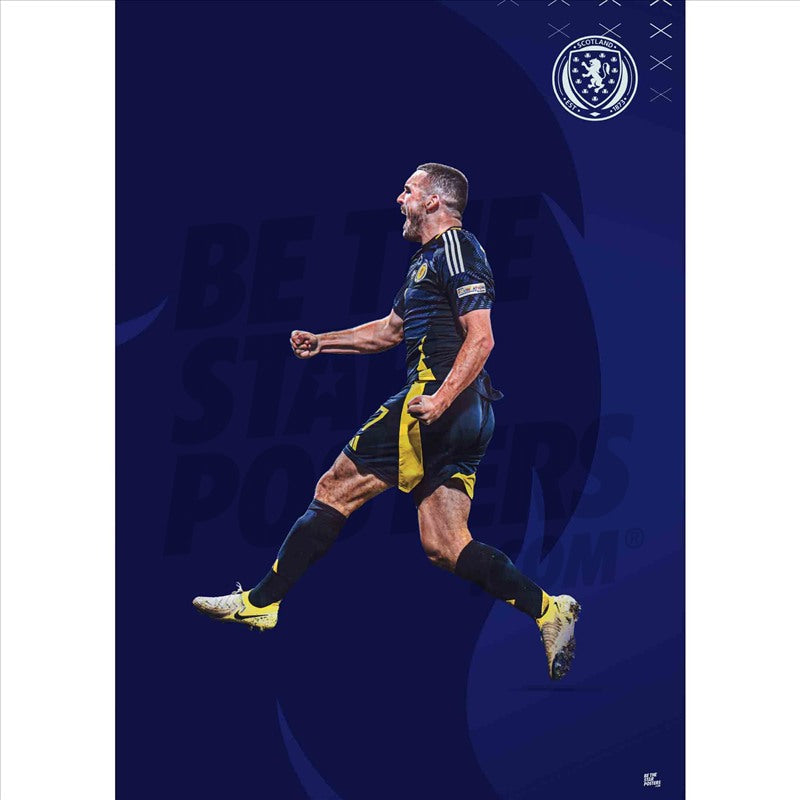 Scotland John McGinn 24/25 Action Poster