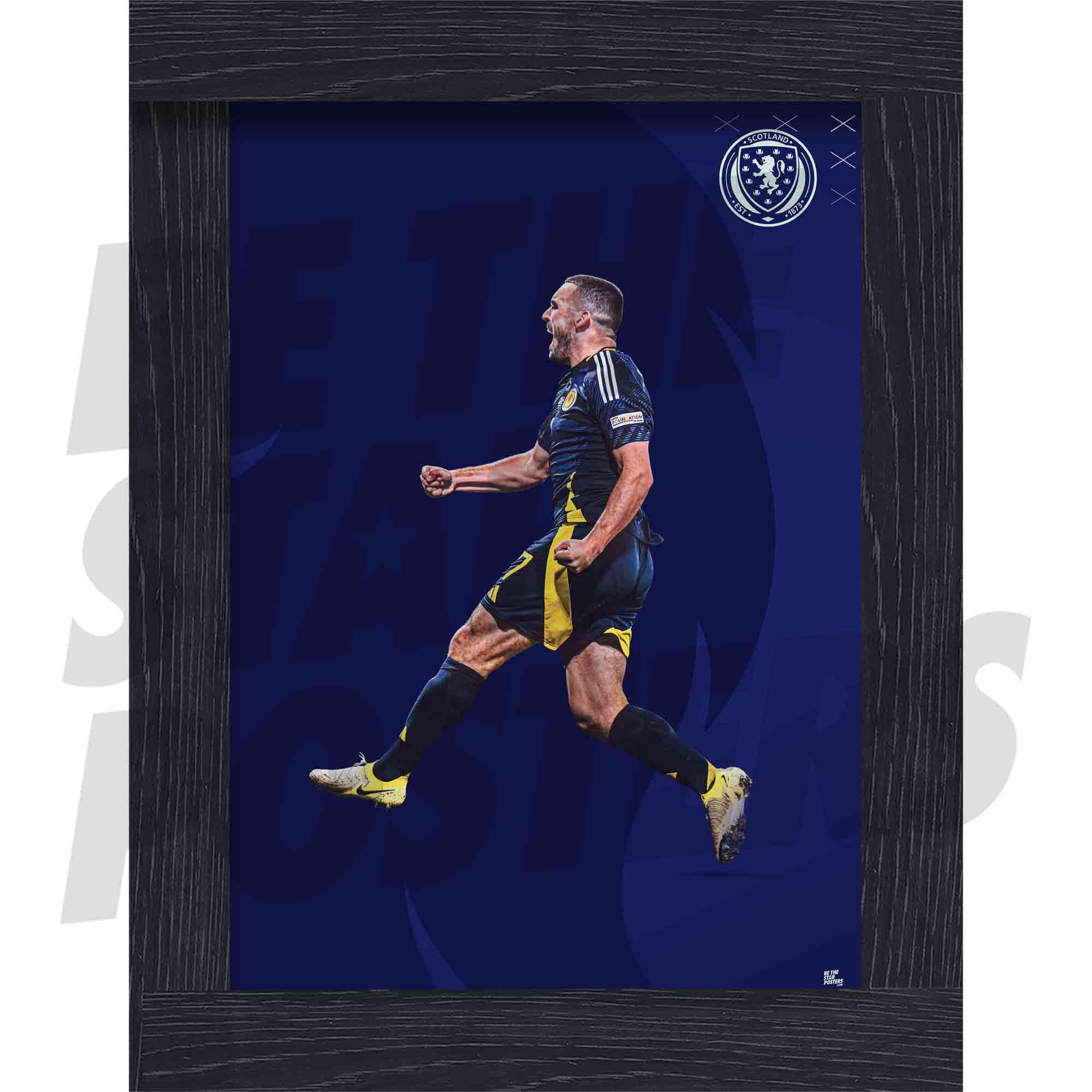 Scotland John McGinn 25/26 Action Poster