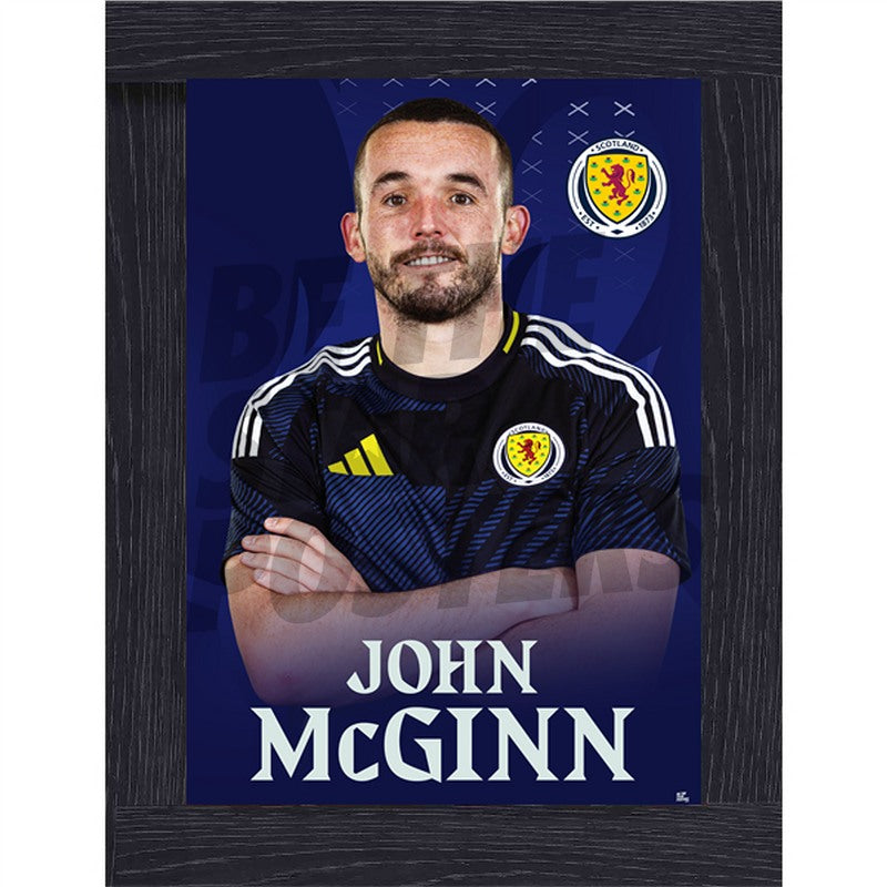 Scotland John McGinn 24/25 Home Headshot Poster