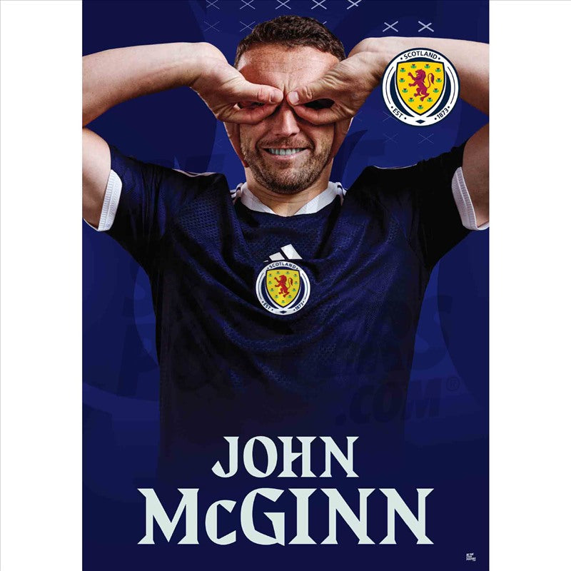 Scotland John McGinn 25/26 Headshot Poster