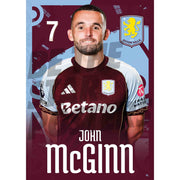 Aston Villa FC John McGinn 25/26 Headshot Poster
