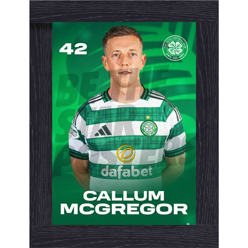 Celtic FC Callum McGregor 25/26 Headshot Poster