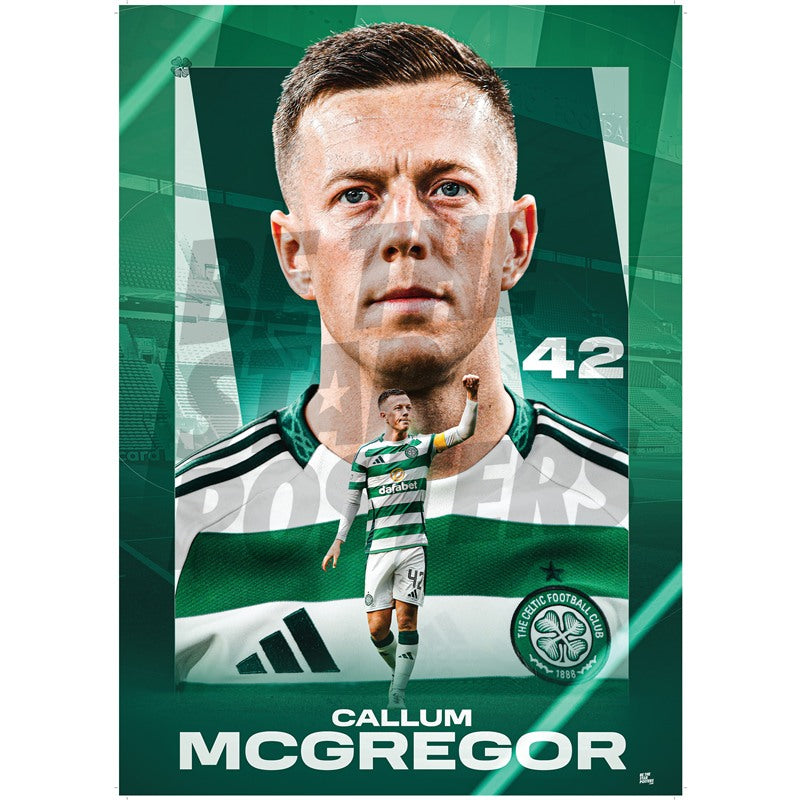 Celtic FC McGregor 24/25 Action Poster