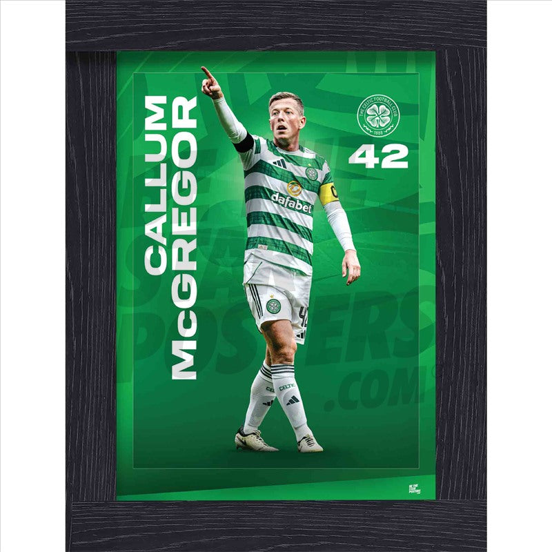 Celtic FC Callum McGregor 25/26 Action Poster
