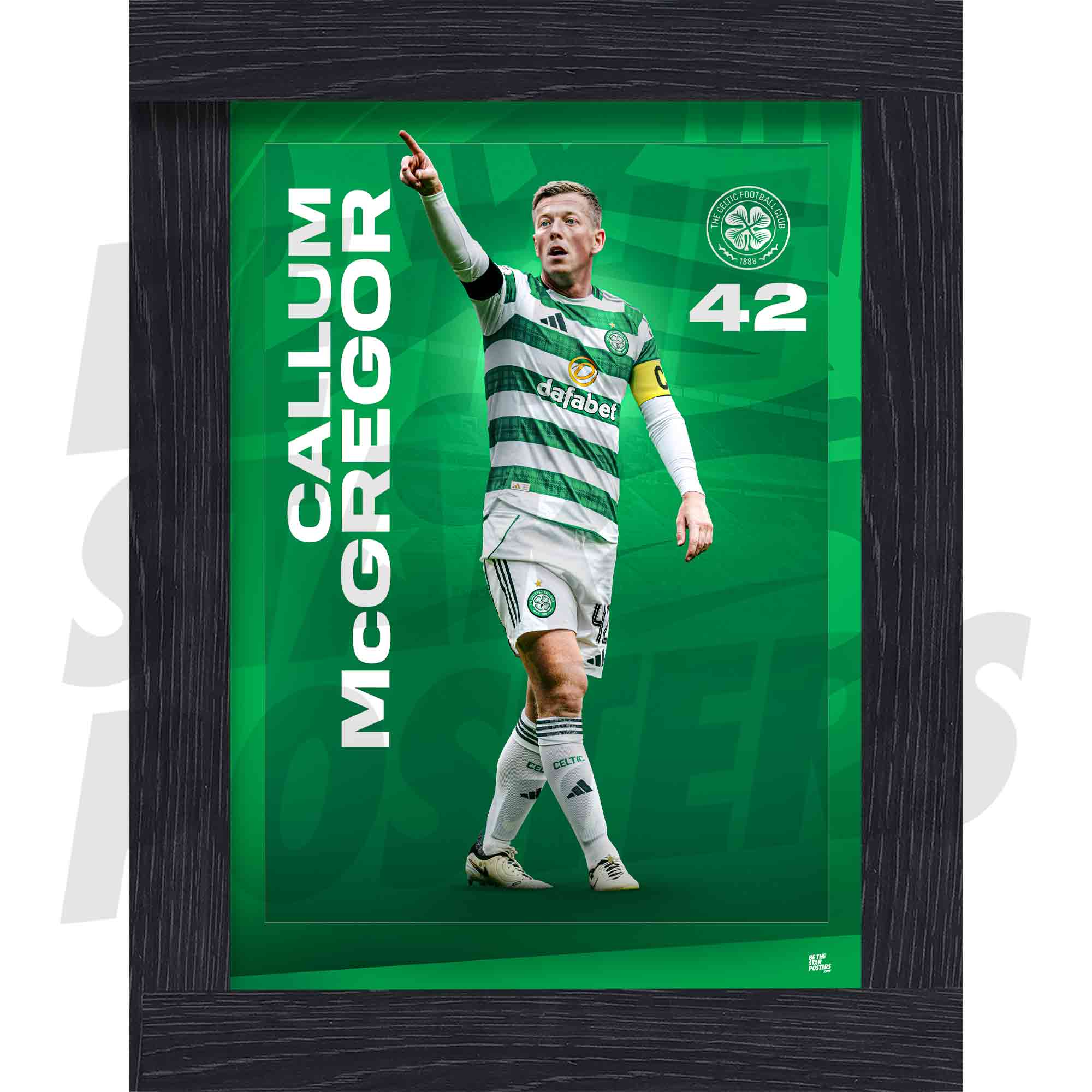 Celtic FC McGregor 25/26 Action Poster