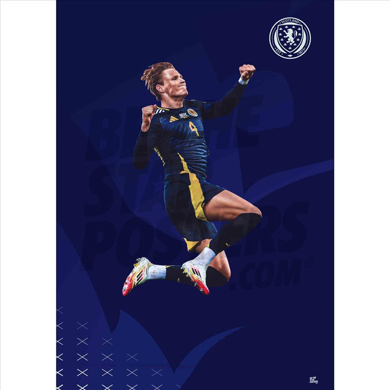 Scotland Scott McTominay 24/25 Action Poster