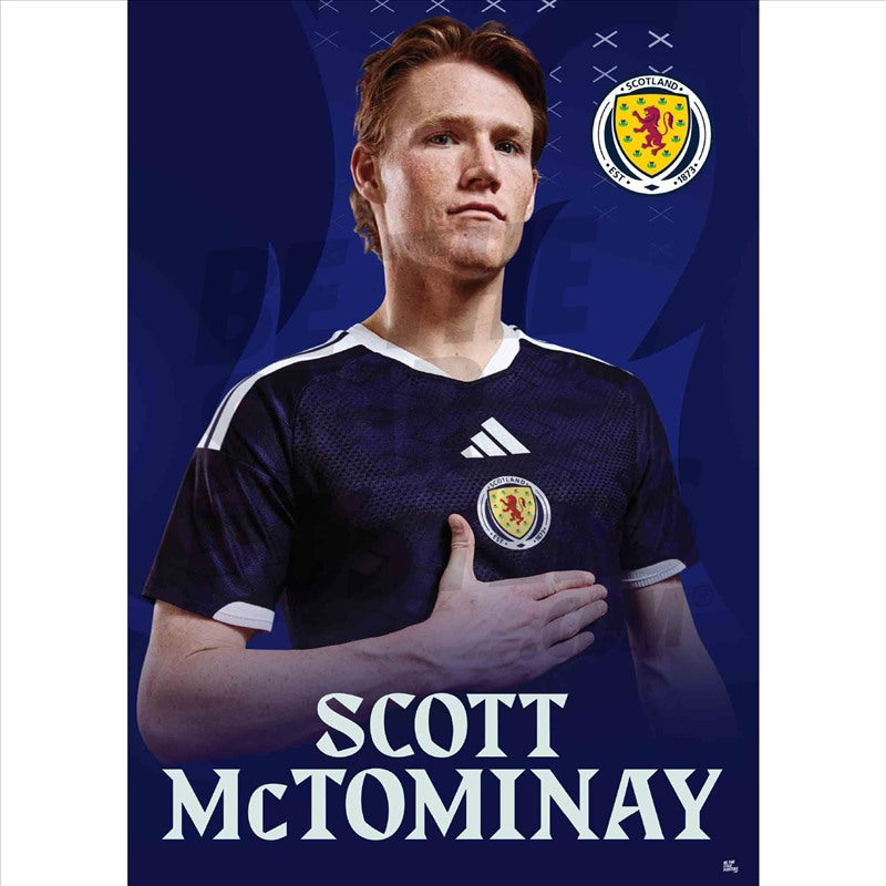 Scotland Scott McTominay 25/26 Headshot Poster