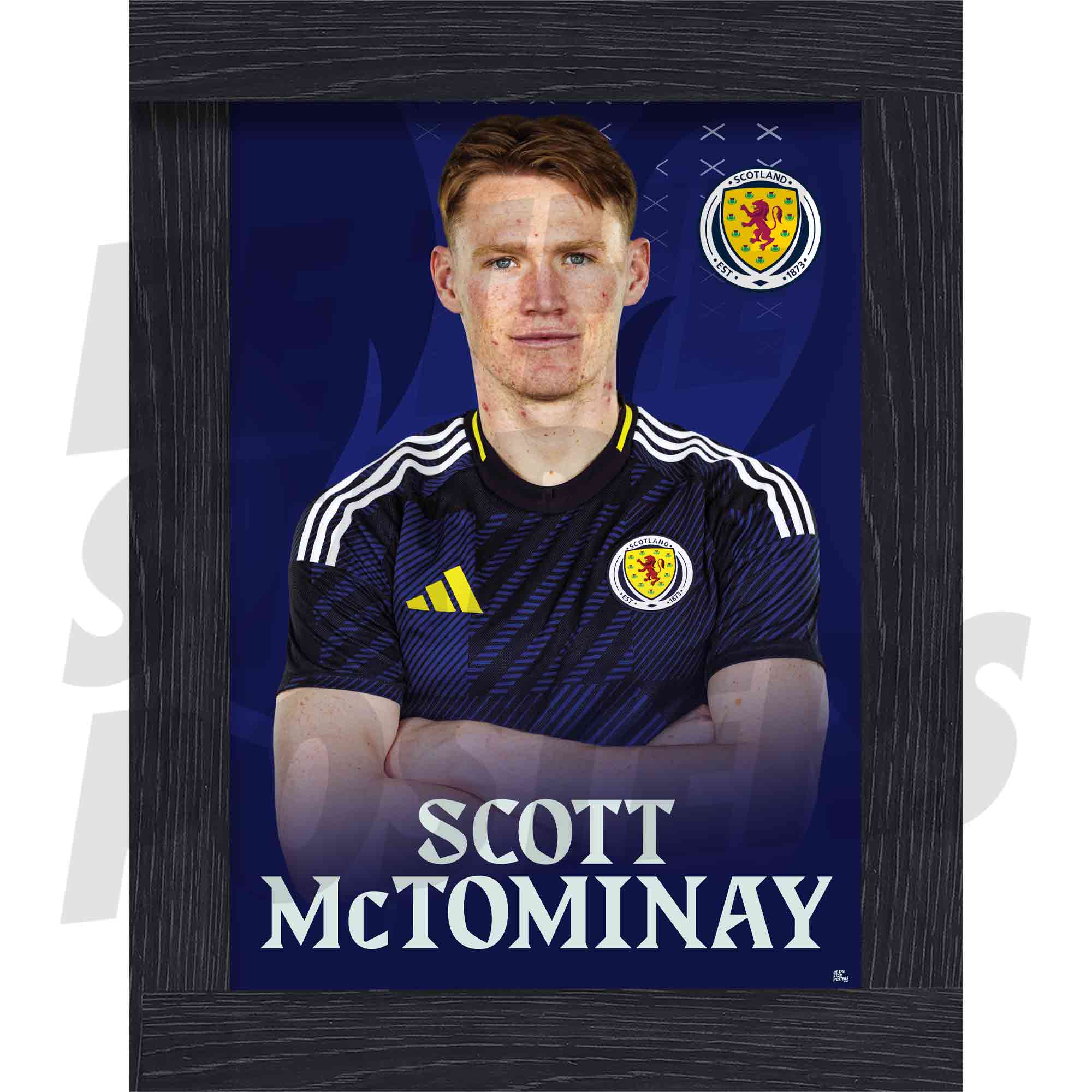 Scotland Scott McTominay 25/26 Home Headshot Poster