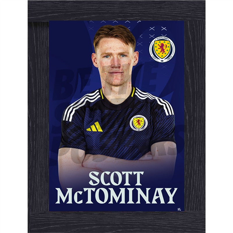 Scotland Scott McTominay 24/25 Home Headshot Poster