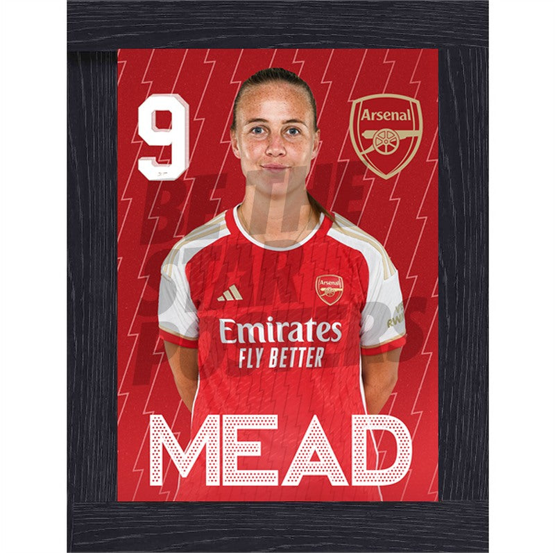 Arsenal Women FC Mead 23/24 Headshot Poster