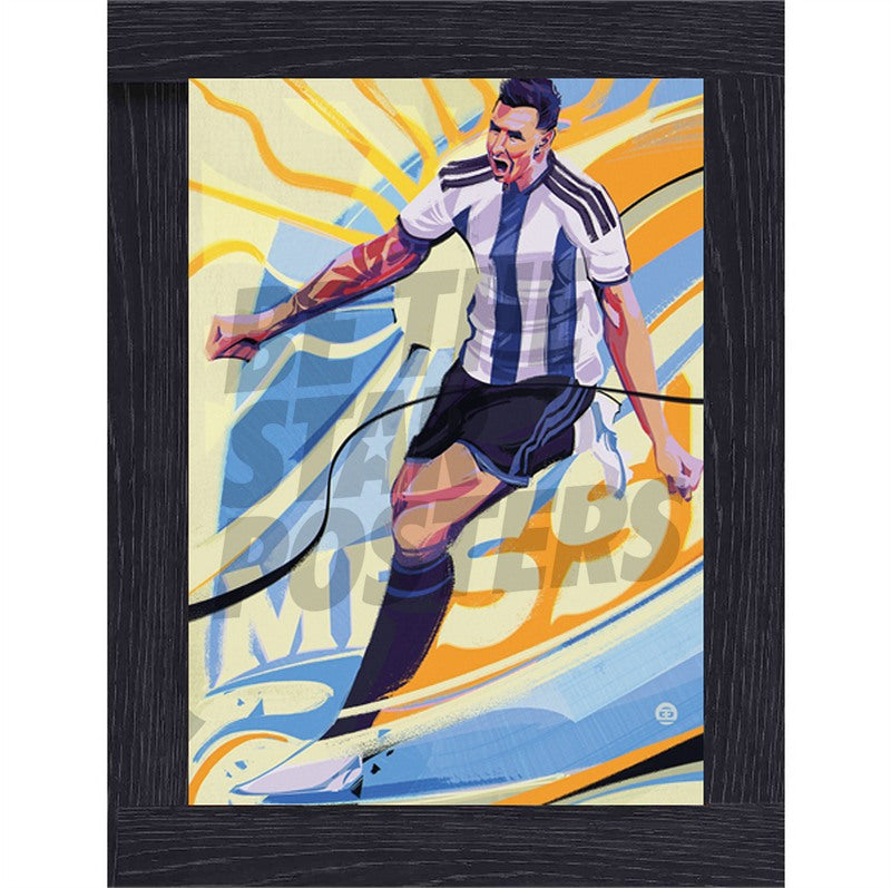 Lionel Messi Football Art Print