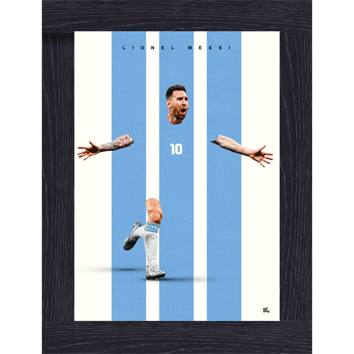 Lionel Messi World Football Icons Poster