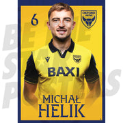 Oxford United FC Michal Helik 25/26 Headshot Poster
