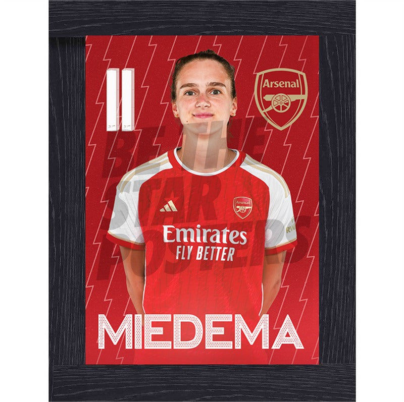 Arsenal Women FC Miedema 23/24 Headshot Poster