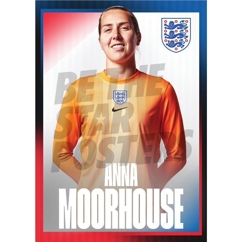 Lionesses Moorhouse 25/26 Away Headshot Poster