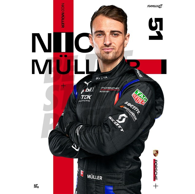 Nico Müller Formula E Porsche Season 12 Poster