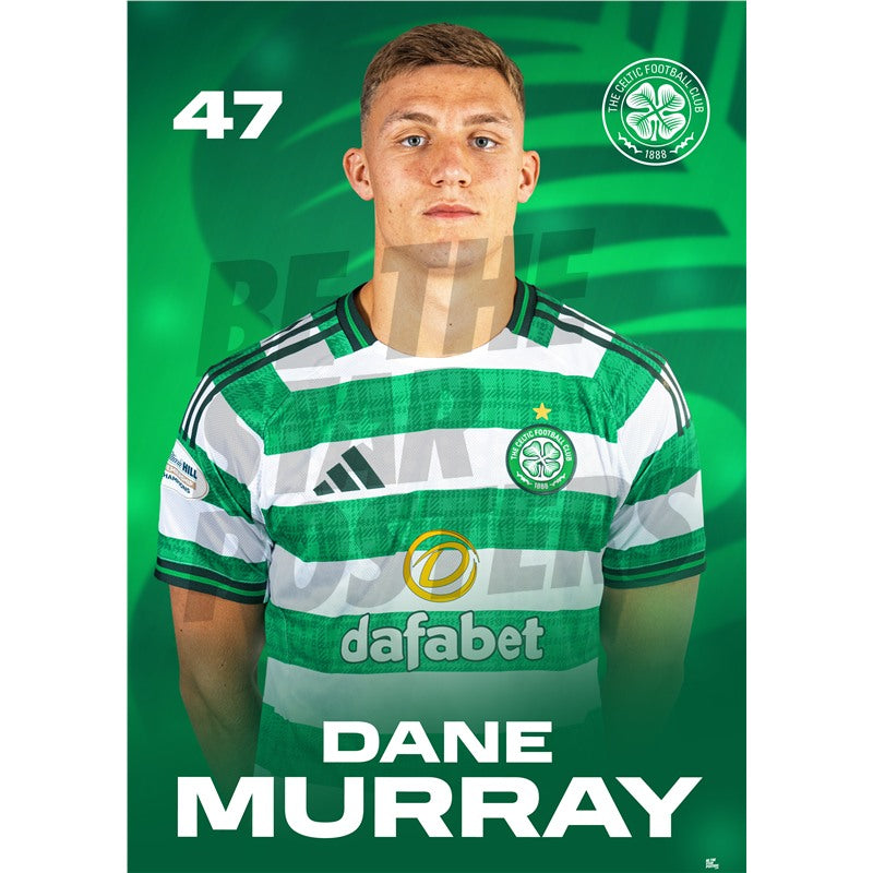 Celtic FC Dane Murray 25/26 Headshot Poster