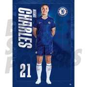 Chelsea Women FC Niamh Charles 25/26 Headshot Poster