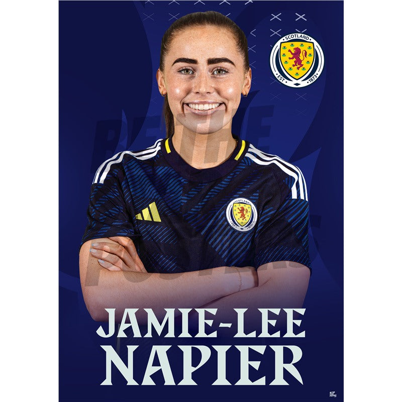 Scotland Jamie-Lee Napier 24/25 Home Headshot Poster