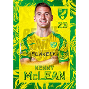 Norwich City FC Kenny McLean 26/27 Headshot Poster