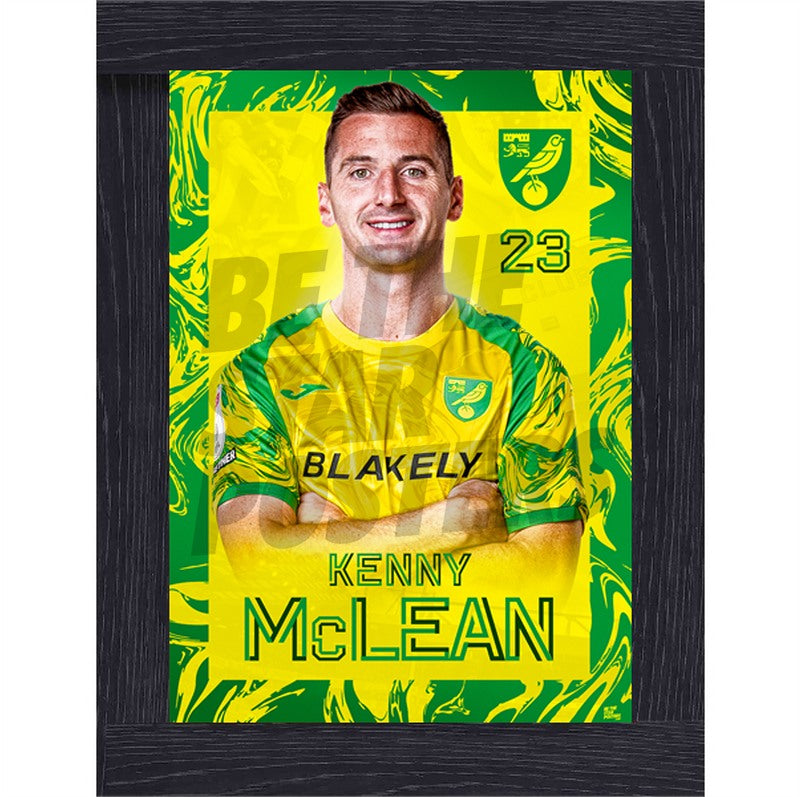 Norwich City FC Kenny McLean 26/27 Headshot Poster