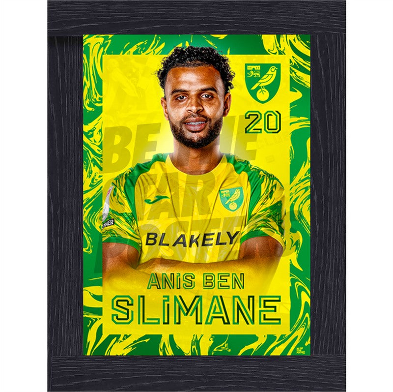 Norwich City FC Anis Ben Slimane 26/27 Headshot Poster