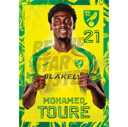 Norwich City FC Mohamed Touré 26/27 Headshot Poster
