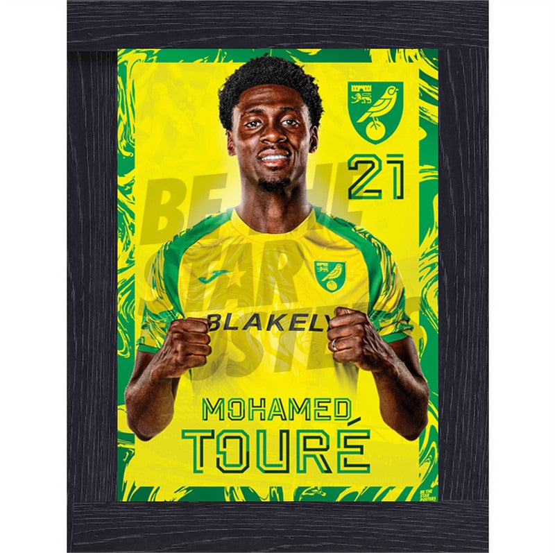 Norwich City FC Mohamed Touré 26/27 Headshot Poster