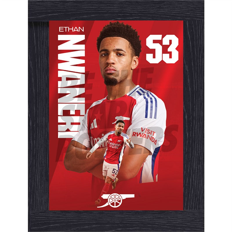 Arsenal FC Nwaneri 24/25 Action Poster