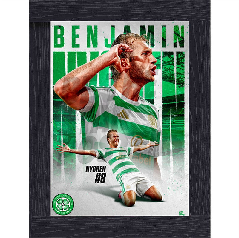 Celtic FC Benjamin Nygren 26/27 Action Poster