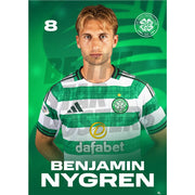 Celtic FC Benjamin Nygren 25/26 Headshot Poster