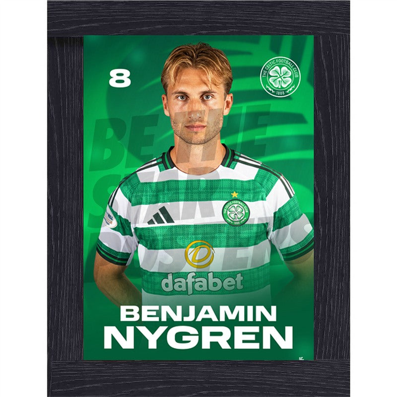 Celtic FC Benjamin Nygren 25/26 Headshot Poster