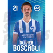 Brighton & Hove Albion FC Oliver Boscagli 25/26 Headshot Poster