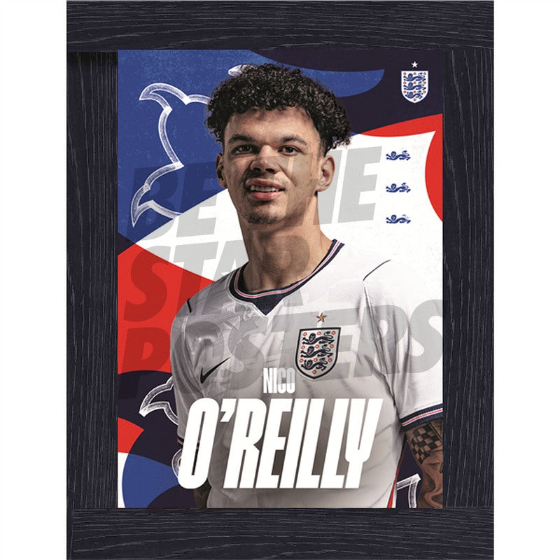 Nico O'Reilly England 26/27 Home Headshot Poster